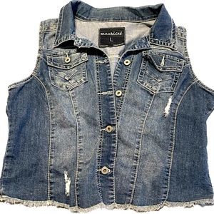 Maurices short denim jean jacket